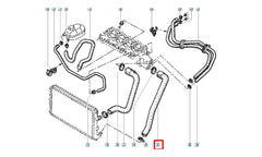Master Motor Radyatörü Alt Hortumu Şema