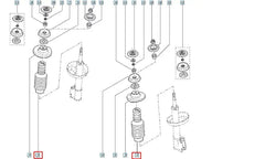 Kangoo Amortisör Toz Körüğü Şema