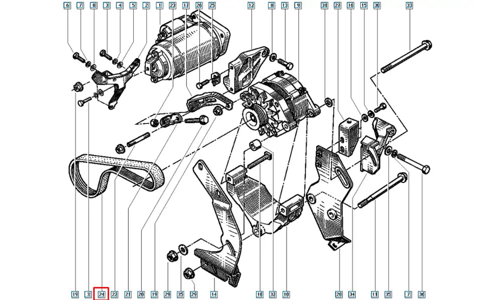 19 Alternatör Kayışı Şema 19 Alternatör Kayışı Şema