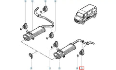 Megane Egzoz Askı Ve Montaj Lastik Takozu Şema