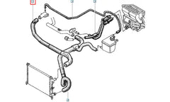 Laguna Motor Radyatörü Üst Hortumu Şema