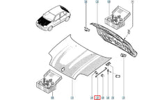 Clio Kaput Dayama Çubuğu Şema