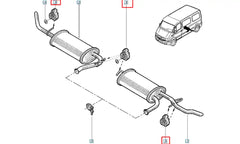 19 Egzoz Askı Ve Montaj Lastik Takozu Şema