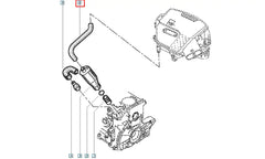 Kangoo Motor Yağ Buhar Hortumu Şema