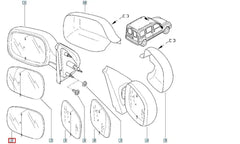 Kangoo Yan Ayna Camı Şema