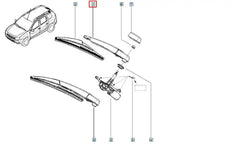 Clio Cam Silecek Kolu Şema