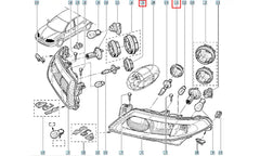 Megane Far Koruma Kapağı Şema