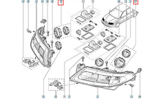 Megane Far Koruma Kapağı Şema