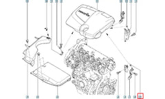 Clio Hava Filtre Kutusu Bağlantı Lastiği Şema