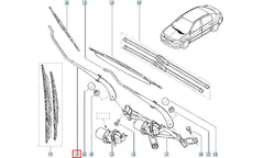 Megane Cam Silecek Kolu Şema