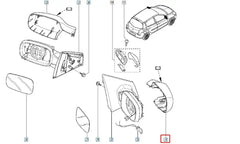 Clio Yan Ayna Kapağı Şema