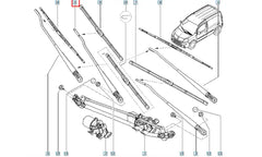 Kangoo Cam Silecek Kolu Şema