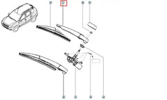 Clio Cam Silecek Kolu Şema