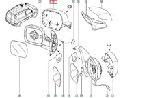 Kangoo Yan Ayna Kapağı Şema