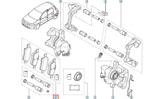 Laguna Arka Fren Balatası Şema