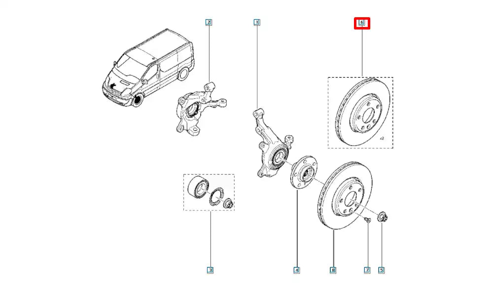 Trafic Ön Fren Diski Şema Trafic Ön Fren Diski Şema
