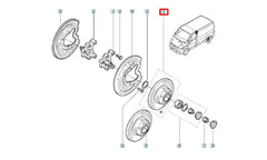 Trafic Arka Fren Diski Şema