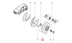 Megane Arka Fren Diski Şema