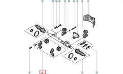 Megane Direksiyon Kelepçe Lastiği Şema