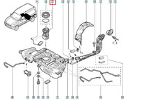 Kangoo Yakıt Depo Şamandırası Şema
