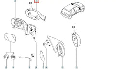 Megane Yan Ayna Kapağı Şema