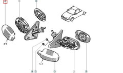 Clio Yan Ayna Kapağı Şema