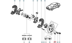 9 Fren Disk Civatası Şema