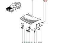 9 Kaput Dayama Çubuğu Klipsi Şema