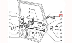 Uno Kapı Dış Açma Kolu Şema