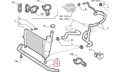 Punto Radyatör Alt Paneli Şema