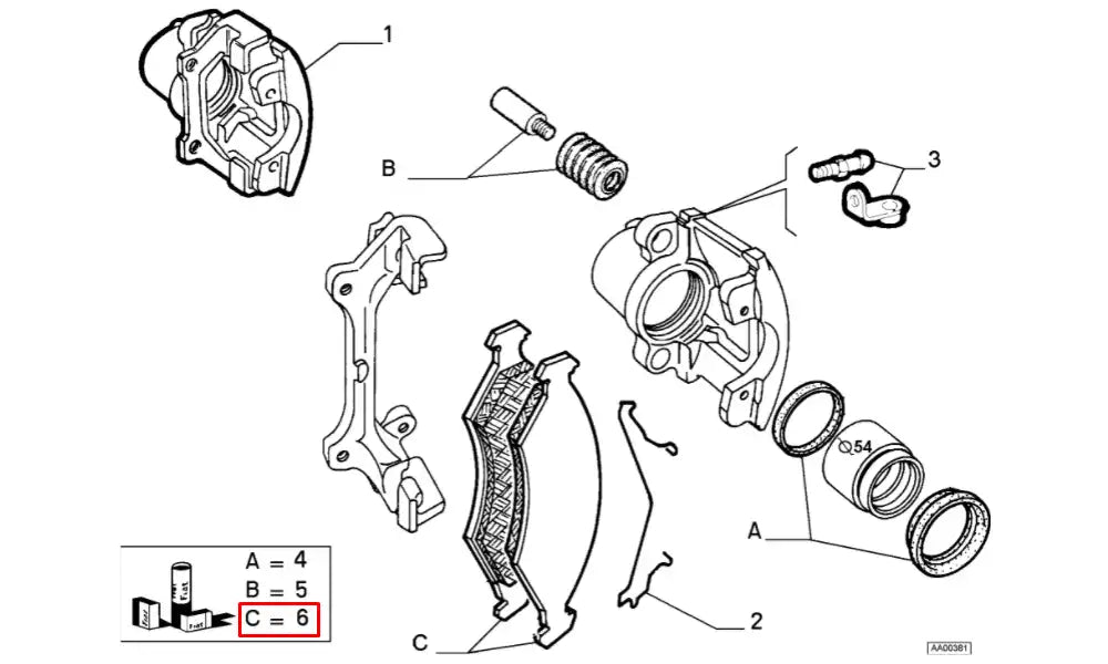 Palio Ön Fren Balatası Şema Palio Ön Fren Balatası Şema