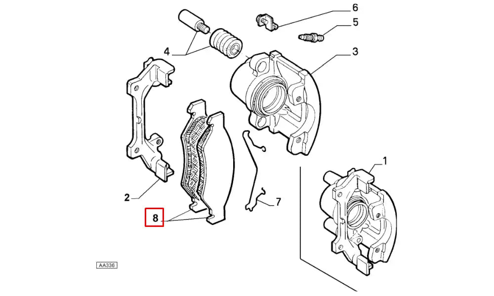 Bravo Ön Fren Balatası Şema Bravo Ön Fren Balatası Şema