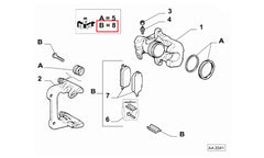 147 Arka Fren Balatası Şema