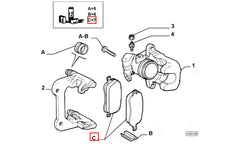 147 Arka Fren Balatası Şema