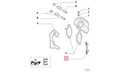 Doblo Fren Kaliper Balata Yayı Şema