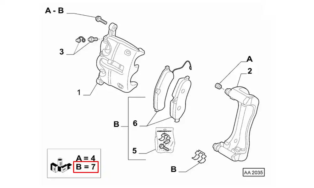 Scudo Ön Fren Balatası Şema