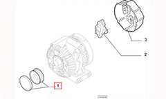 Doblo Alternatör Kasnağı Şema