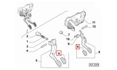 Egea Fren, Debriyaj Pedal Lastiği Şema