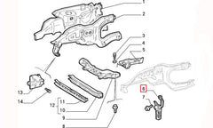 Brava Çamurluk Bağlantı Sacı Şema