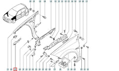 Megane Çamurluk Bağlantı Sacı Şema