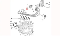 Tipo Buji Kablosu Şema