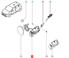 Clio Yakıt Dolum Ağzı Şema