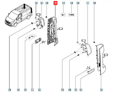 Trafic Stop Lambası Yuva Plastiği Şema
