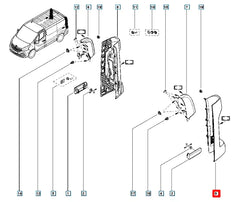 Trafic Stop Lambası Yuva Plastiği Şema