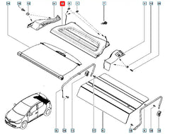 Clio Arka Cam Pandizotu Halısı Şema