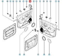 Lodgy Yan Ayna İç Plastiği Şema