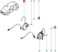 Captur Kapı Kilidi Şema