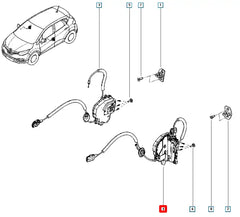Captur Kapı Kilidi Şema