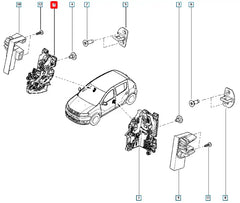 Logan Kapı Kilidi Şema