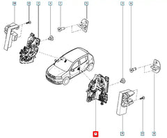 Clio Kapı Kilidi Şema